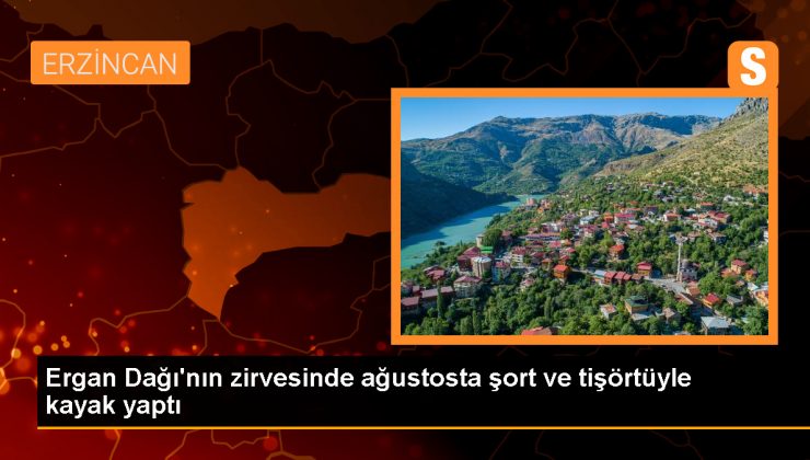 Erzincan’da Ağustos Ayında Kayak Keyfi