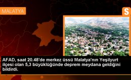 AFAD, saat 20.48’de merkez üssü Malatya’nın Yeşilyurt ilçesi olan 5,3 büyüklüğünde deprem meydana geldiğini bildirdi.