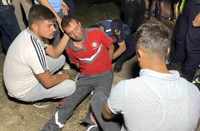 Aksaray’da Alkollü Araç Kullanırken Refüje Çarparak Kaza Yapan Sürücü Polis Ekiplerine Zor Anlar Yaşattı