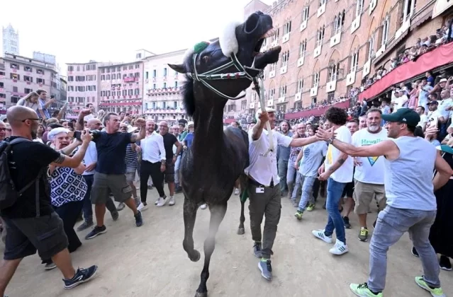 Albüm: İtalya'nın Siena Kentinde Düzenlenen At Yarışı İlginç Görüntülere Sahne Oldu 1 Albüm: İtalya’nın Siena Kentinde Düzenlenen At Yarışı İlginç Görüntülere Sahne Oldu