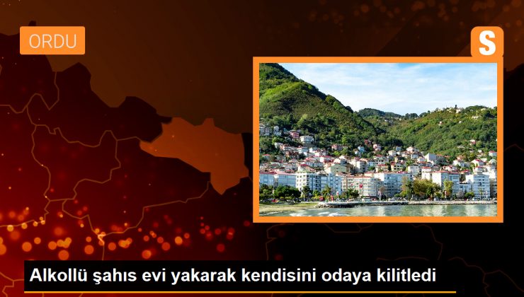 Alkollü şahıs eşiyle tartıştı, evi yakarak kendisini odaya kilitledi