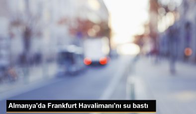 Almanya’da Şiddetli Yağış ve Fırtına Frankfurt Havalimanı’nı Su Bastı