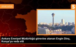 Ankara Emniyet Müdürlüğü görevine atanan Engin Dinç, Konya’ya veda etti