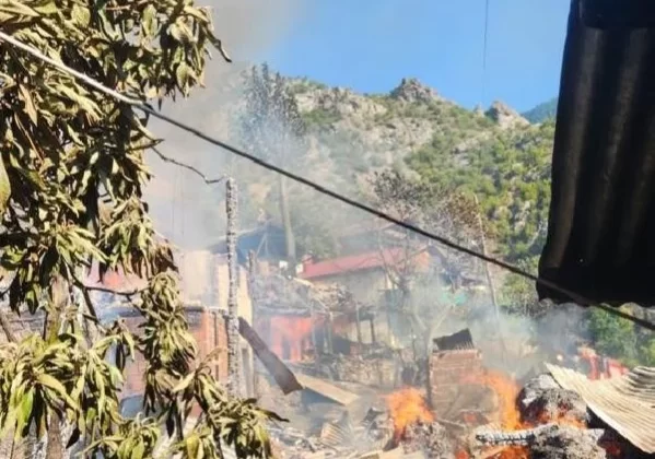 Artvin'de çıkan yangında 5 ev ve 2 ahır kullanılamaz hale geldi 1 Artvin’de çıkan yangında 5 ev ve 2 ahır kullanılamaz hale geldi