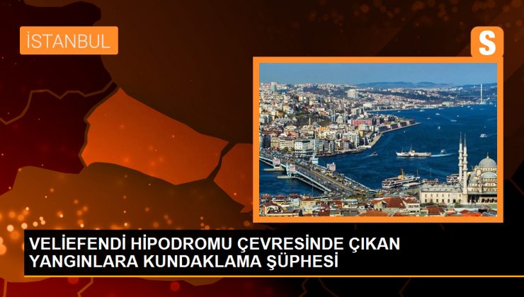 Bakırköy Veliefendi Hipodromu’nda Kamyonetler Yanarak Kül Oldu