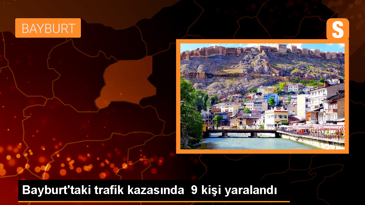 Bayburt'ta Otomobil ile Kamyonetin Çarpışması Sonucu 9 Kişi Yaralandı