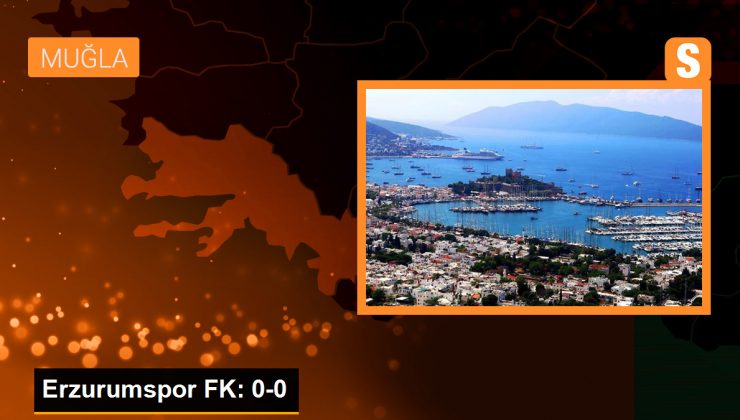 Bodrum FK ile Erzurumspor FK 0-0 Berabere Kaldı