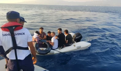 Bodrum’da 2 düzensiz göçmen kurtarıldı, 6 düzensiz göçmen yakalandı