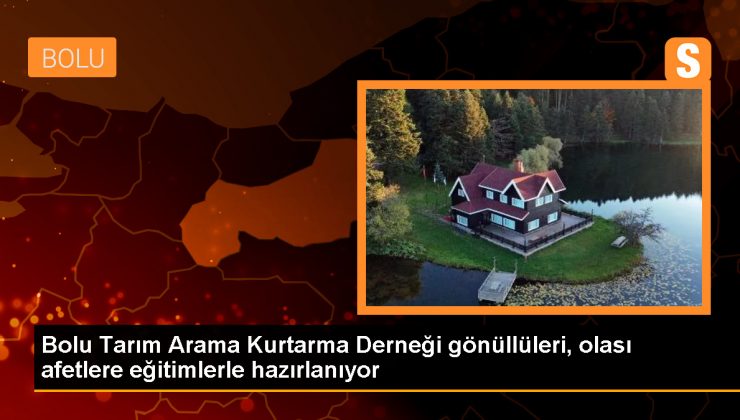 Bolu Tarım Arama Kurtarma Derneği Gönüllüleri Afet ve Acil Durumlar İçin Eğitim Alıyor