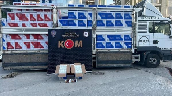 Bolu’da 5 Milyon TL Değerinde Bandrolsüz Tütün Ele Geçirildi