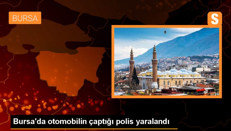 Bursa’da otomobilin çarptığı motosikletli trafik polisi yaralandı