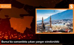 Bursa’da samanlıkta çıkan yangın söndürüldü