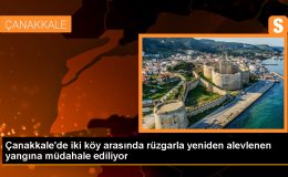 Çanakkale’deki Orman Yangınına Havadan ve Karadan Müdahale Devam Ediyor