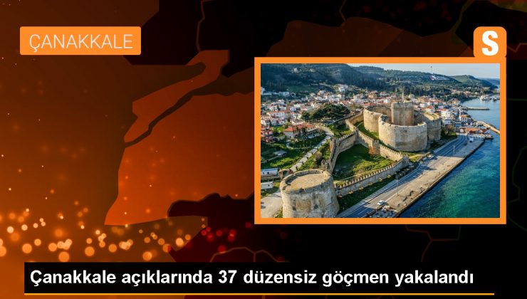 Çanakkale’nin Ayvacık ilçesinde 37 düzensiz göçmen yakalandı
