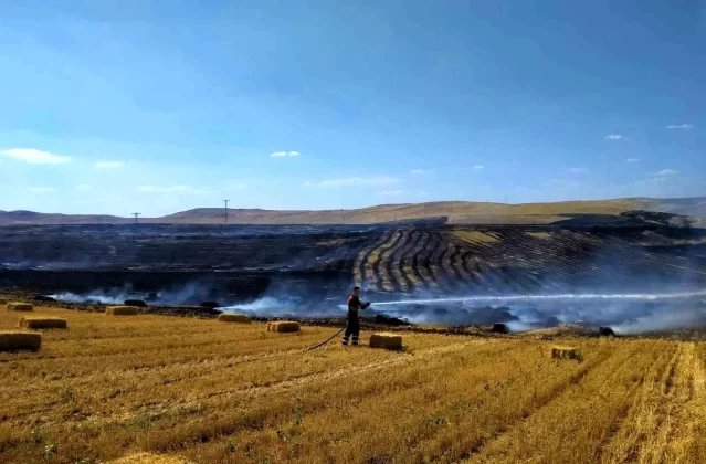 Çankırı’da Tarlada Çıkan Anız Yangını Söndürüldü