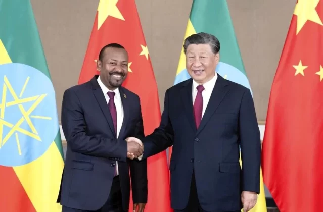Çin Cumhurbaşkanı Xi Jinping, Etiyopya Başbakanı Abiy Ahmed ile bir araya geldi