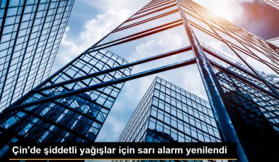 Çin’de şiddetli yağışlar için sarı alarm yenilendi
