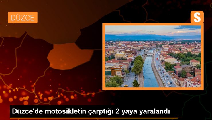 Düzce’de motosiklet kazası: 2 kişi yaralandı