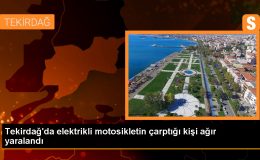 Elektrikli motosikletin çarptığı kişi ağır yaralandı