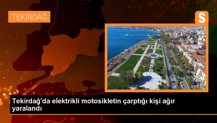 Elektrikli motosikletin çarptığı kişi ağır yaralandı