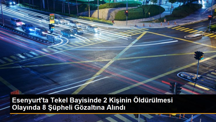 Esenyurt’ta tekel bayisinde 2 kişinin öldürülmesi olayına ilişkin 8 şüpheli gözaltına alındı