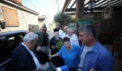 Fener Rum Patriği Bartholomeos, Gökçeada’ya ziyarette bulundu