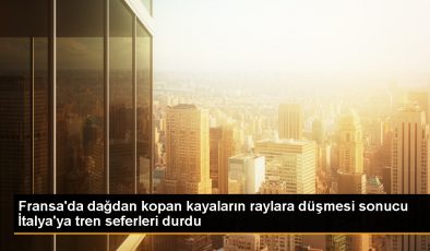 Fransa-İtalya sınırında heyelan: Tren seferleri durduruldu
