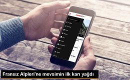 Fransız Alpleri’nde Mevsimin İlk Karı Düştü