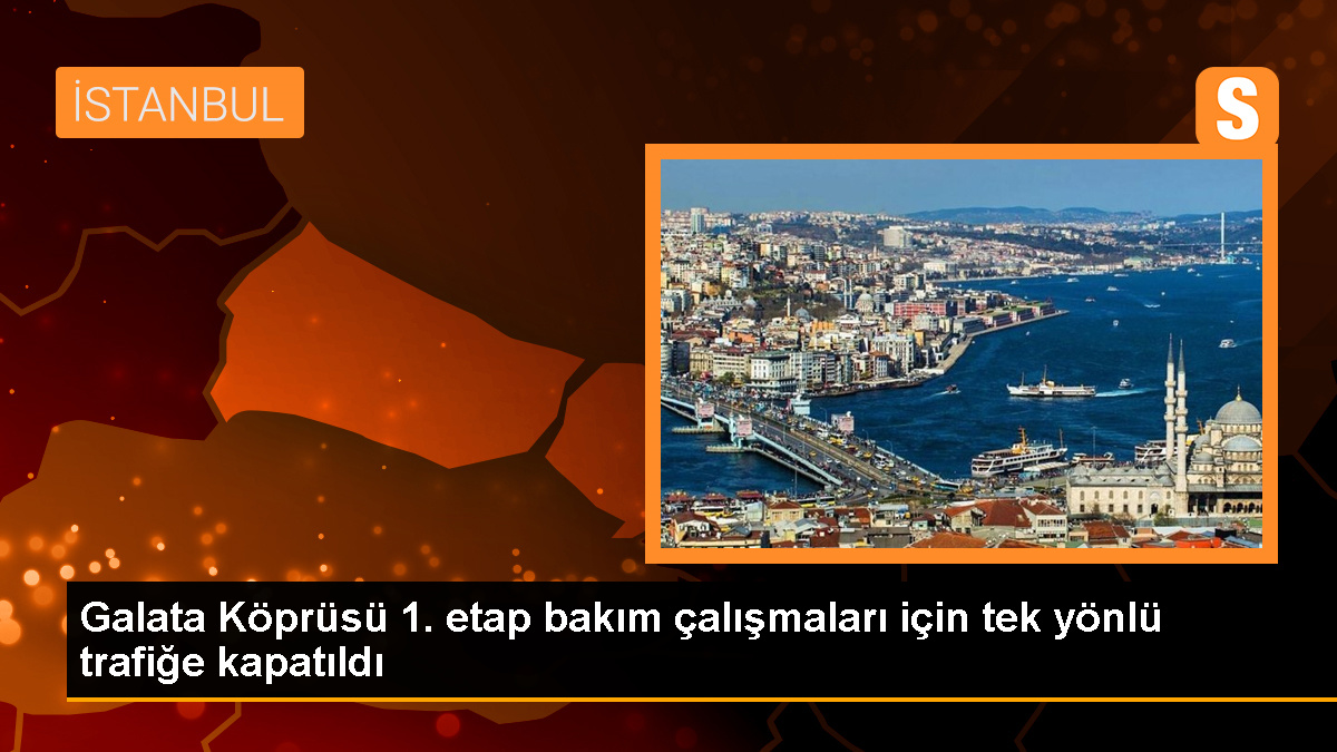 Galata Köprüsü Karaköy-Eminönü Yönü Trafiğe Kapatıldı