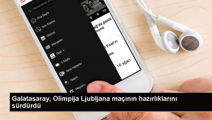 Galatasaray, Olimpija Ljubljana maçı için hazırlıklarını sürdürüyor
