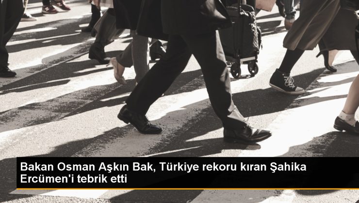 Gençlik ve Spor Bakanı Şahika Ercümen’i Kutladı