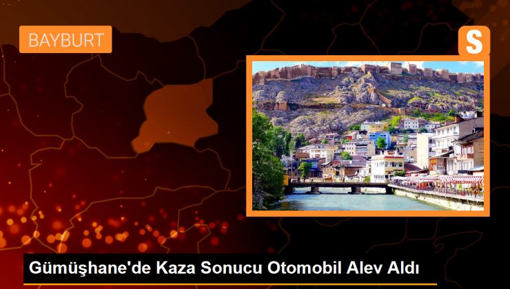 Gümüşhane’de Kaza Sonucu Alev Alan Otomobildeki 2 Kişi Kurtarıldı
