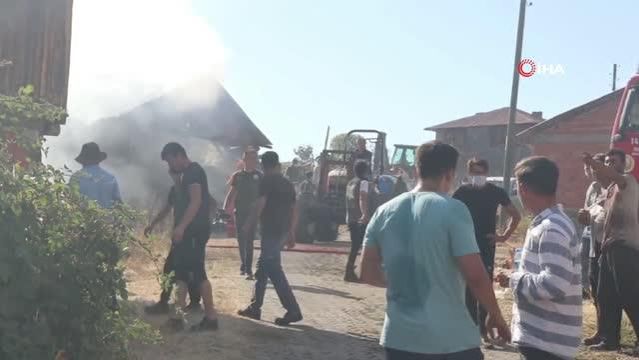 Havadan ve karadan müdahale edilen yangın 3 saat sonra kontrol altına alındı