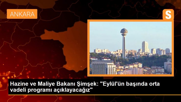 Hazine ve Maliye Bakanı Şimşek: ‘Eylül’ün başında orta vadeli programı açıklayacağız’