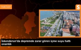 İskenderun’da depremde zarar gören içme suyu hattı onarıldı