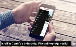 İsrail Güçleri Tarafından Öldürülen Filistinli Son Yolculuğuna Uğurlandı