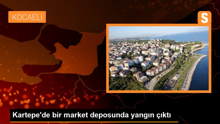 Kartepe’de bir market deposunda yangın çıktı