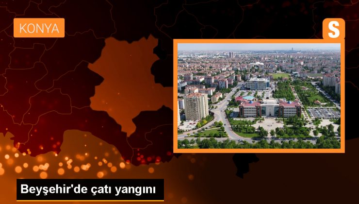 Konya Beyşehir’de İki Katlı Evde Çıkan Yangın Söndürüldü