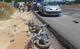 Konya’da motosiklet ile otomobil çarpışması: 1 yaralı