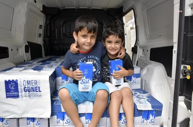 Kuşadası Belediyesi, 2-5 yaş arası çocuklara süt desteği sağlıyor