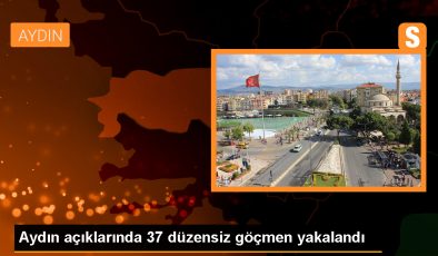 Kuşadası açıklarında 37 düzensiz göçmen yakalandı