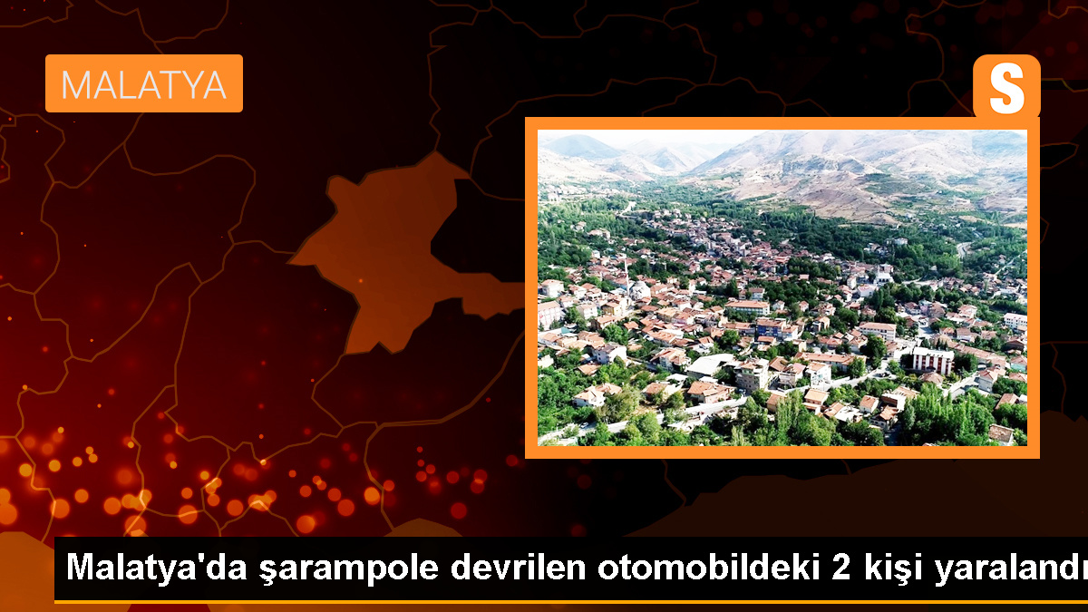 Malatya'da Otomobil Şarampole Devrildi: 2 Yaralı