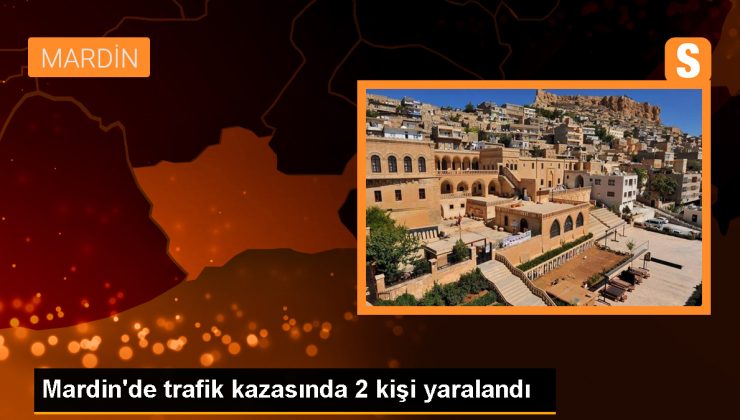 Mardin’de otomobil devrildi, 2 kişi yaralandı