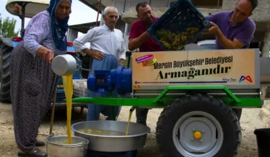 Mersin Büyükşehir Belediyesi Üzüm Sıkma Makinesi Desteğine Başladı