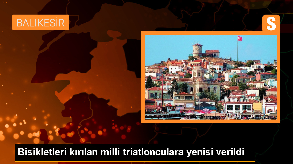 Milli triatlonculara kırılan bisikletlerinin yerine yeni bisiklet verildi