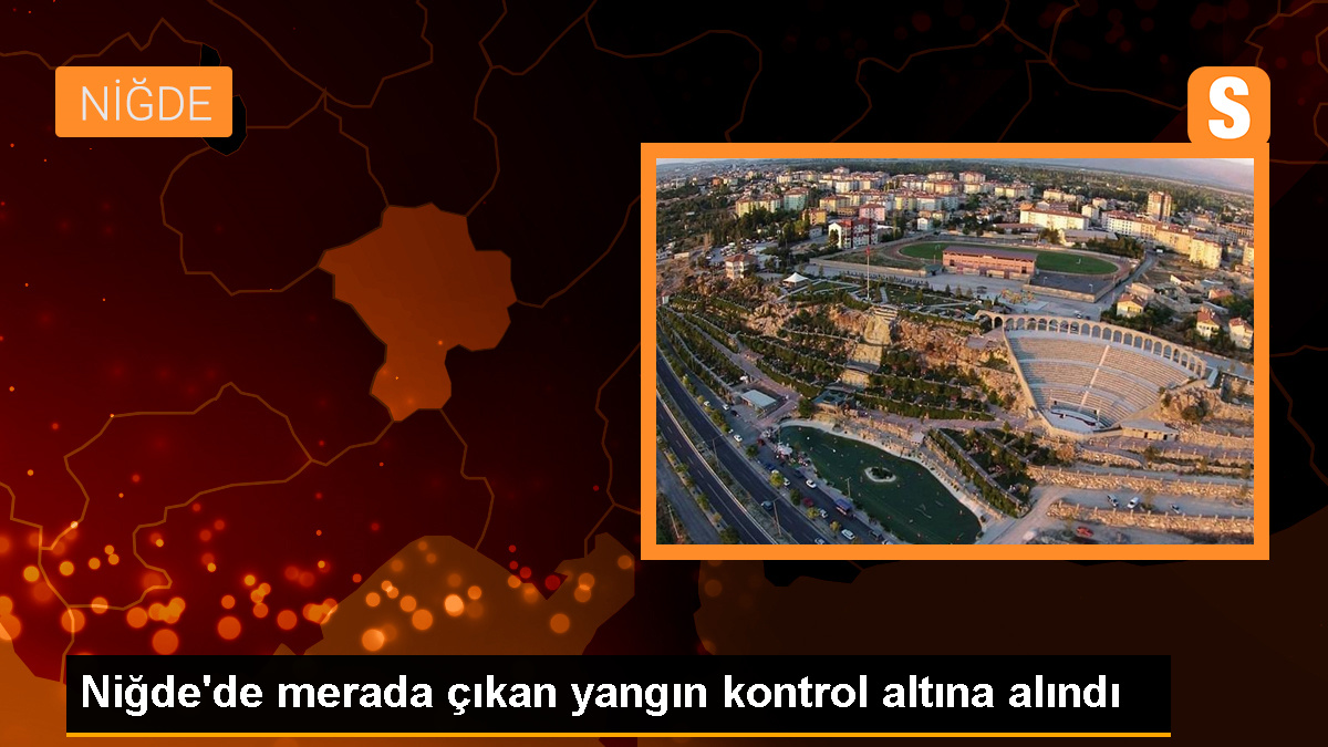 Niğde'nin Altunhisar ilçesinde çıkan yangında 500 hektar mera alanı zarar gördü