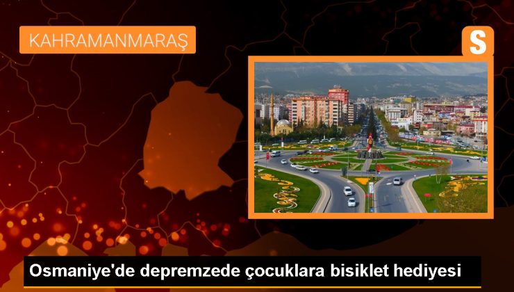 Osmaniye’deki depremzedelere bisiklet hediye edildi
