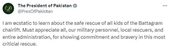 Pakistan’da Mahsur Kalan 8 Kişi Teleferikle Kurtarıldı