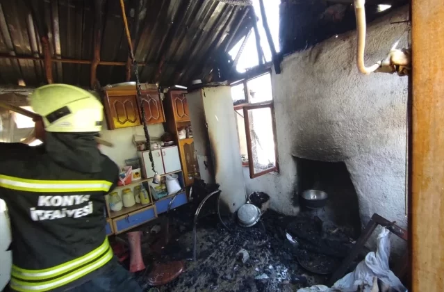 Seydişehir’de çıkan yangın evde hasara yol açtı