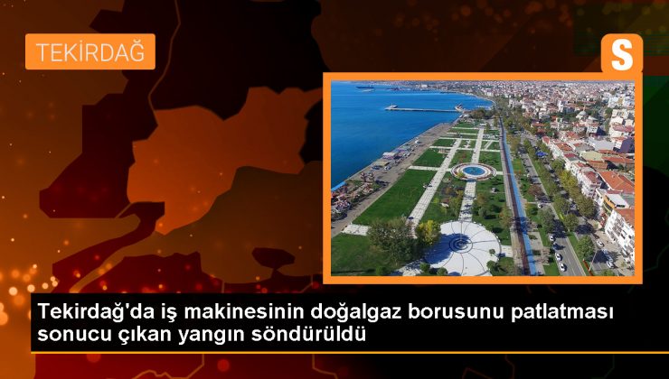 Tekirdağ’da Sondaj Çalışmaları Sırasında Doğalgaz Borusu Patladı